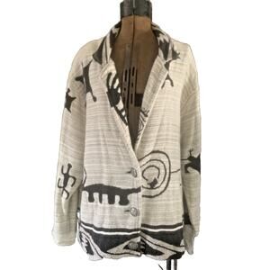 Painted Pony Jacket Horse Cowboy Southwest Western Wearable Art SZ L